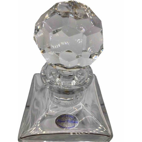Full Lead Crystal Decanter and Stopper Regent Collection Handmade In Yugoslavia - Picture 4 of 13